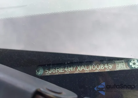 2010 Honda Cr-V Ex-L из США, поврежденный, VIN 5J6RE4H7XAL100845